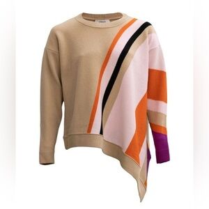 Dorothee Schumacher Wool Cashmere Blend Asymmetrical Sweater Size 4 (US 8)
